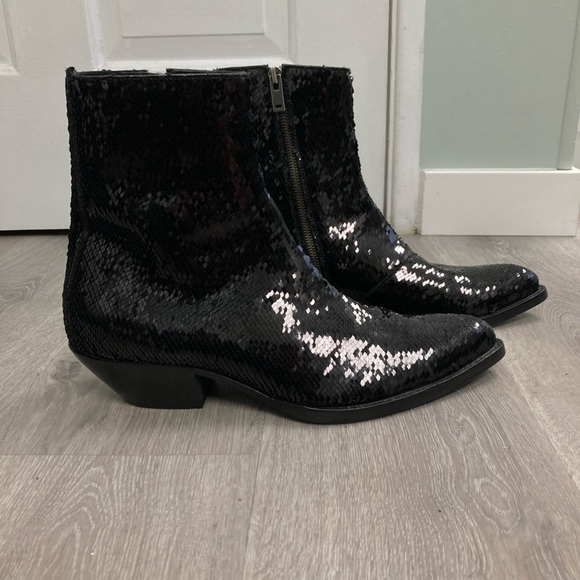 Martin Maison Margiela Sequin cowboy boots. Size USA 41 IT. $1195 - Picture 9 of 14